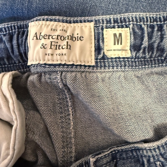 Abercrombie & Fitch Denim Jean Joggers Medium Vintage Y2K - Picture 4 of 8